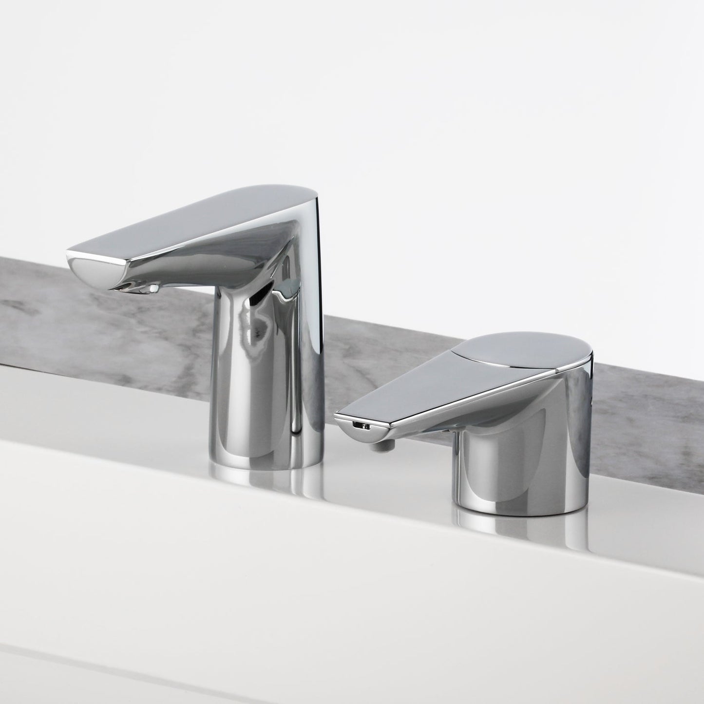 Bobrick 8898 Designer Series Automatic Faucet, Polished Chrome