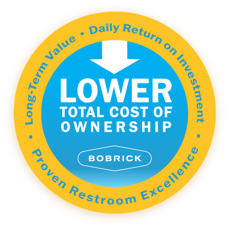 Bobrick 30929.MBLK Surface-Mounted Toilet Tissue, Seat-Cover Dispenser and Waste Disposal, Right Side, Matte Black