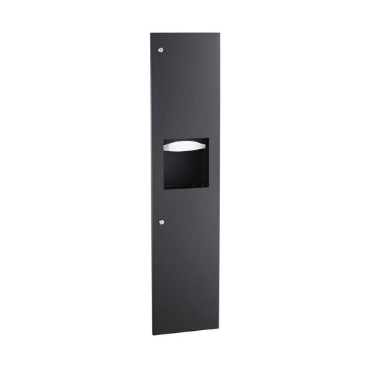 Bobrick B-38034.MBLK Matte Black Towel And Waste-4" (102Mm) Depth